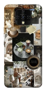 Чехол на TECNO Camon 16 SE Coffee collage ver.4 фото 1 из 1