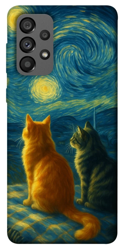 Чохол на Samsung Galaxy A73 5G Cats under the stars фото 1 з 1