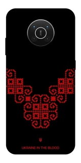Чохол на Nokia X10 / X20 Чорно-червона вишиванка фото 1 з 1