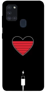 Чехол на Samsung Galaxy A21s Charge your heart фото 1 из 1