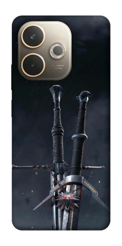 Чехол на Oppo A5 Pro 4G Мечи Ведьмака фото 1 из 1