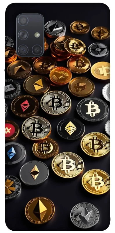 Чохол на Samsung Galaxy A71 Many coins фото 1 з 1