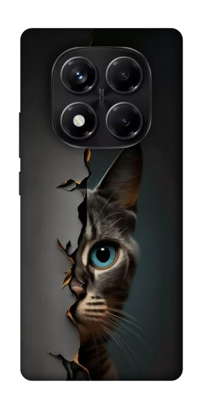 Чехол на Xiaomi Redmi Note 14 Pro 5G Кот-подглядыватель v2 фото 1 из 1
