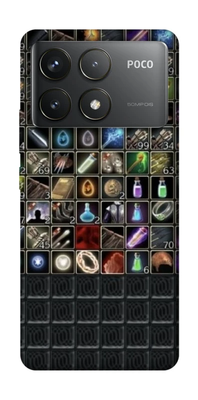 Чохол на Xiaomi Poco F6 Pro Inventory menu ver.2 фото 1 з 1