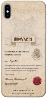Чехол на Apple iPhone XS Max (6.5") The Hogwarts acceptance letter фото 1 из 1