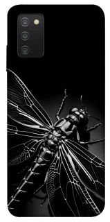 Чехол на Samsung Galaxy A03s Black dragonfly фото 1 из 1