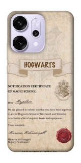 Чехол на Oppo Reno 14 Pro The Hogwarts acceptance letter фото 1 из 1