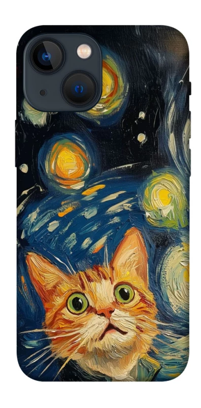 Чехол на Apple iPhone 13 mini (5.4") paint cat фото 1 из 1