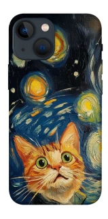 Чехол на Apple iPhone 13 mini (5.4") paint cat фото 1 из 1