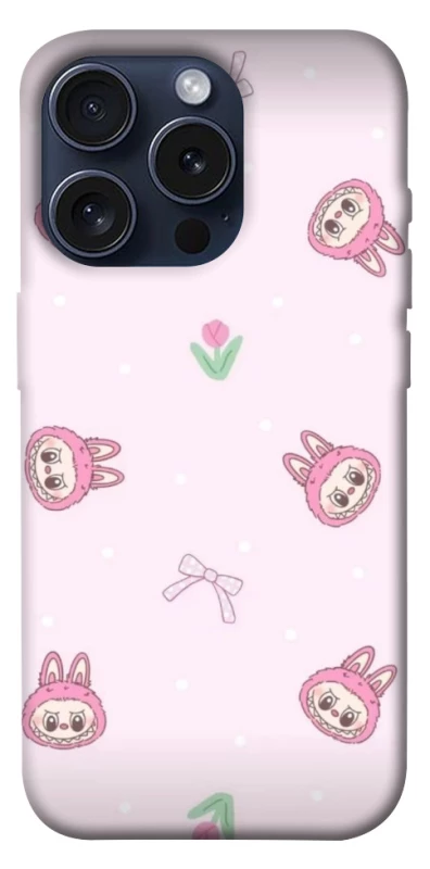 Чехол на Apple iPhone 15 Pro (6.1") Labubu Flower фото 1 из 1