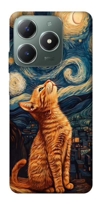 Чехол на Realme C61 van gogh cat фото 1 из 1
