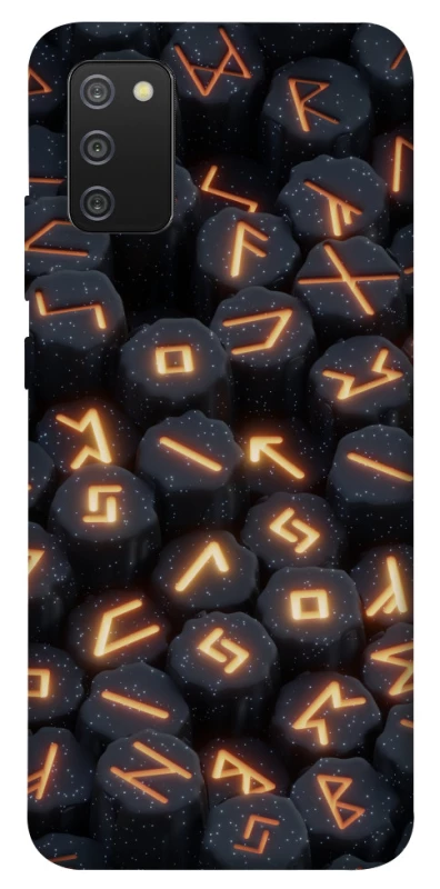 Чехол на Samsung Galaxy A02s Огненые руны фото 1 из 1
