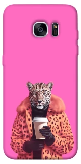 Чохол на Samsung G935F Galaxy S7 Edge Леопард з кавою фото 1 з 1