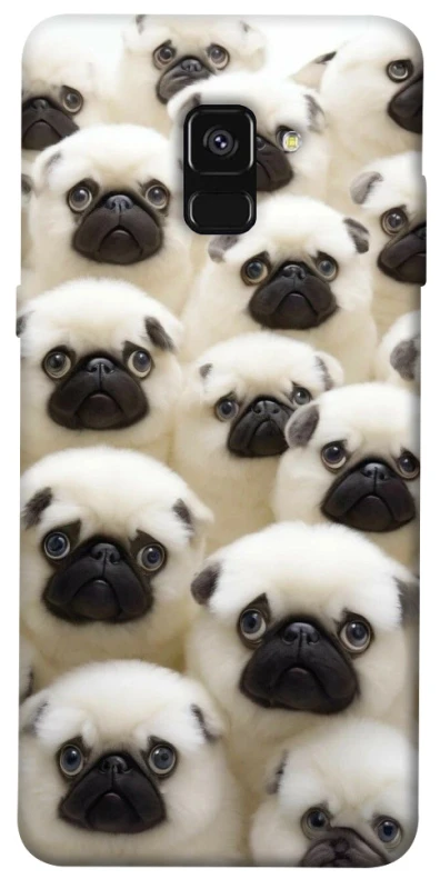 Чехол на Samsung A530 Galaxy A8 (2018) Doggy Pug Love фото 1 из 1