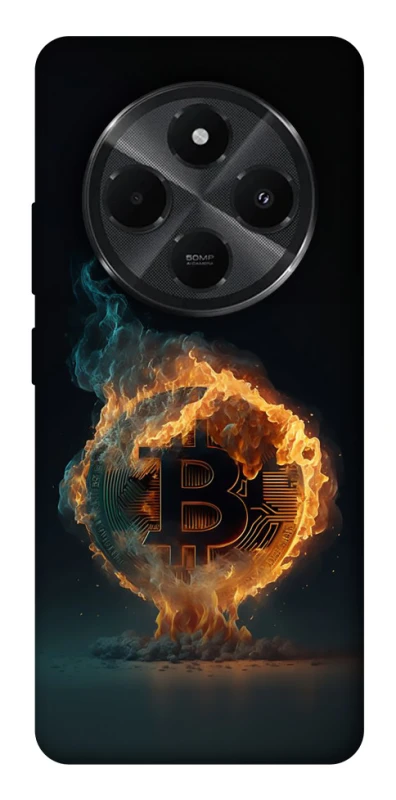 Чохол на Xiaomi Poco M7 Fire Bitcoin фото 1 з 1