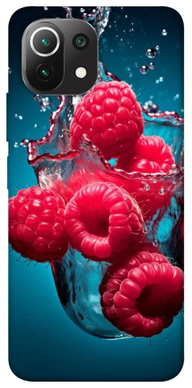 Чехол на Xiaomi Mi 11 Lite Малинка в воде фото 1 из 1