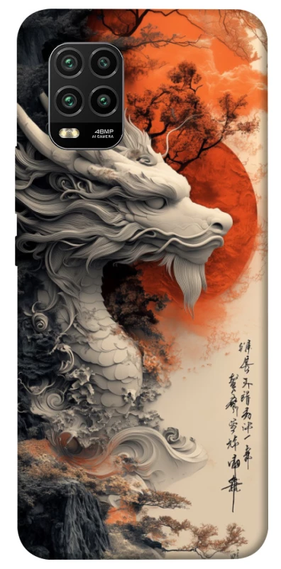 Чехол на Xiaomi Mi 10 Lite white dragon фото 1 из 1