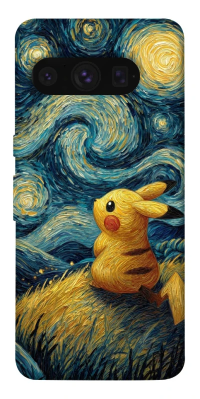 Чохол на Google Pixel 8 Pro Pikachu and Van Gogh фото 1 з 1