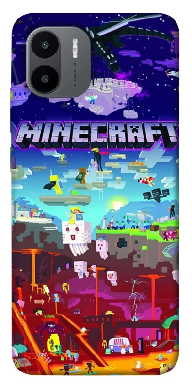 Чохол на Xiaomi Redmi A1+ / Poco C50 / A2+ Minecraft world фото 1 з 1