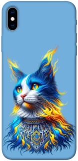 Чохол на Apple iPhone XS Max (6.5") Кіт патріот фото 1 з 1