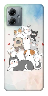 Чохол на Motorola Moto G14 Funny Pets ver.2 фото 1 з 1