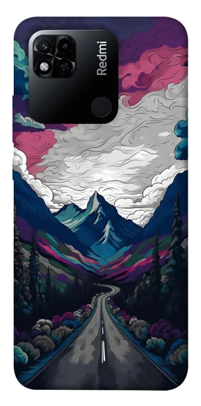 Чехол на Xiaomi Redmi 10A Нарисованные горы фото 1 из 1