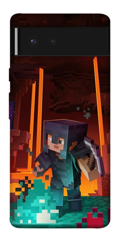 Чехол на Google Pixel 6 Minecraft game adventure фото 1 из 1