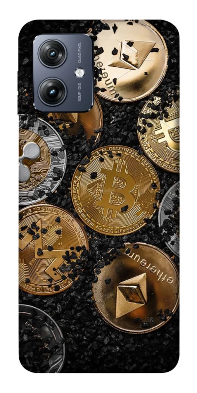 Чехол на Motorola Moto G54 Many coins v2 фото 1 из 1