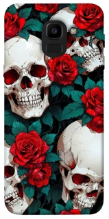 Чохол на Samsung J600F Galaxy J6 (2018) skull and rose фото 1 з 1