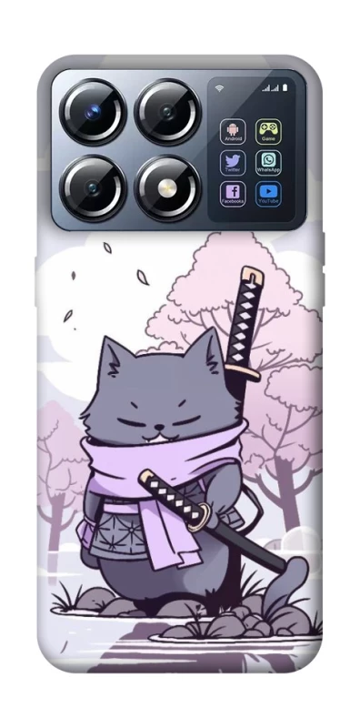 Чохол на Xiaomi POCO X8 Pro Samurai cat фото 1 Чохол на Xiaomi POCO X8 Pro Samurai cat фото 1 з 1