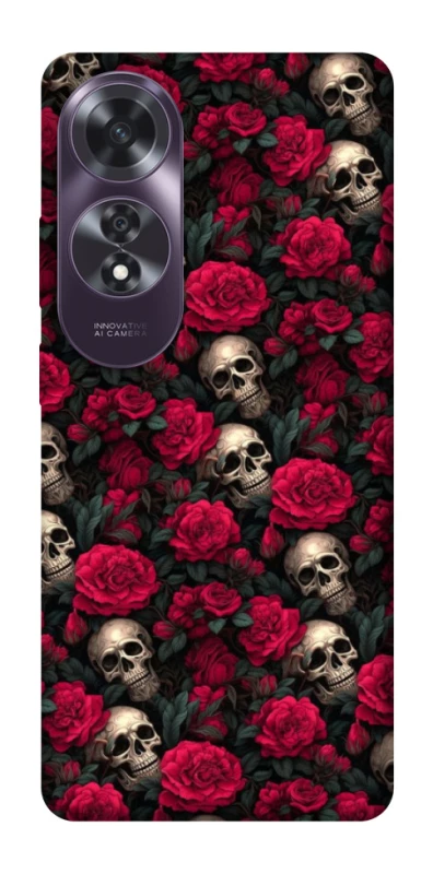 Чехол на Oppo A60 Черепа и розы фото 1 из 1