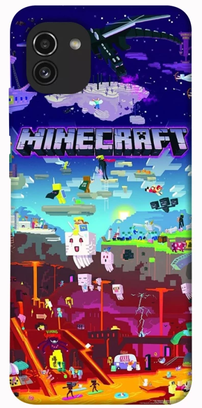 Чехол на Samsung Galaxy A03 Minecraft world фото 1 из 1