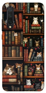 Чехол на Xiaomi Mi CC9 / Mi 9 Lite Cats & Books фото 1 из 1
