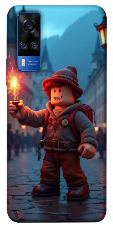 Чохол на Vivo Y51a Roblox Fire Logo Blue Flames фото 1 з 1