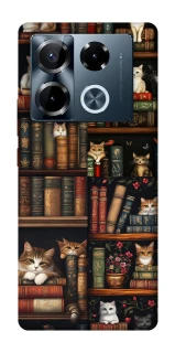 Чохол на Infinix Note 40 Pro 4G Cats & Books фото 1 з 1