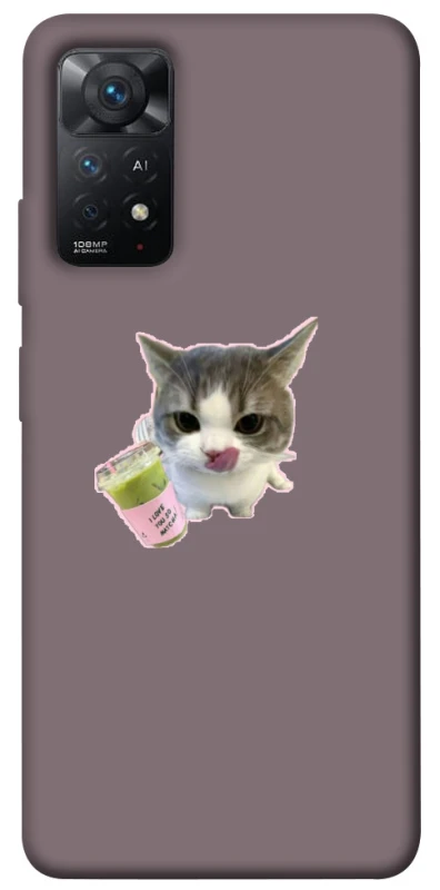 Чохол на Xiaomi Redmi Note 11 Pro 4G/5G cat matcha фото 1 з 1