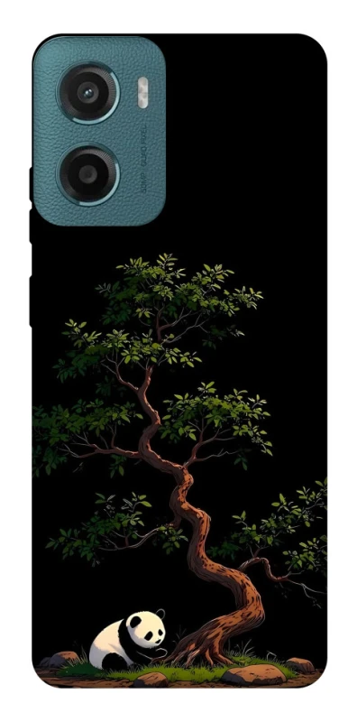 Чохол на Motorola Moto G06 Panda and tree фото 1 з 1