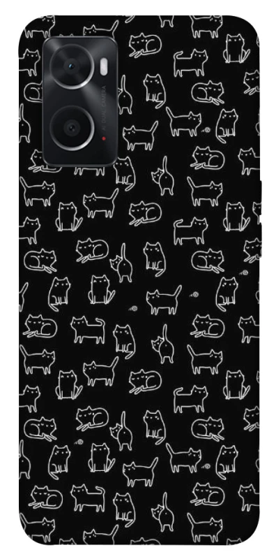 Чохол на Oppo A76 4G Black Cats фото 1 з 1