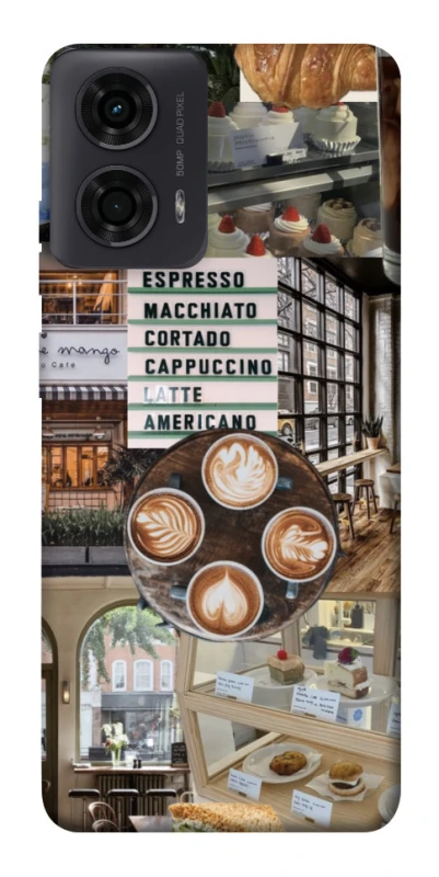 Чохол на Motorola Moto G04 Coffee collage ver.5 фото 1 з 1