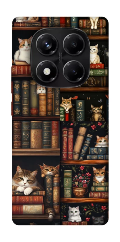 Чохол на Xiaomi Redmi Note 14 Pro 5G Cats & Books фото 1 з 1
