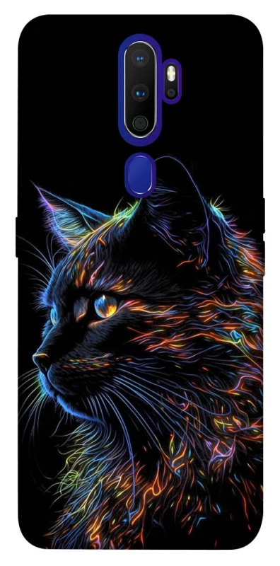 Чехол на Oppo A5 (2020) / Oppo A9 (2020) Черный кот фото 1 из 1