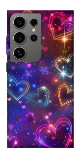 Чохол на Samsung Galaxy S24 Ultra Drawn hearts фото 1 з 1