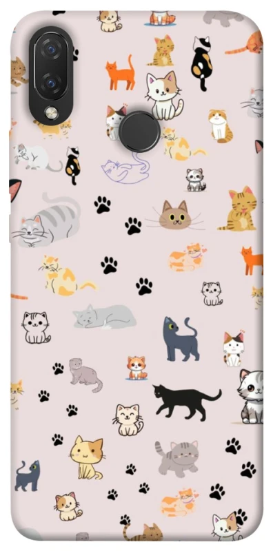 Чохол на Huawei P Smart+ (nova 3i) Cat style ver.1 фото 1 з 1