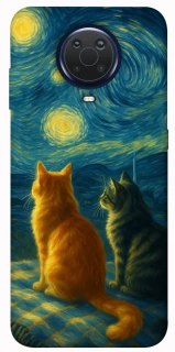Чехол на Nokia G20 / G10 / 6.3 Cats under the stars фото 1 из 1