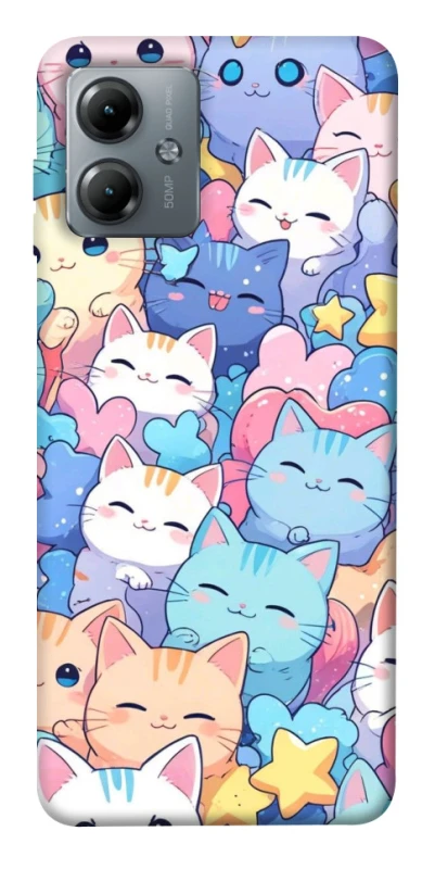 Чохол на Motorola Moto G14 Funny Kittens ver.3 фото 1 з 1