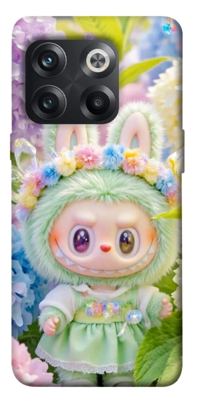 Чохол на OnePlus 10T Labubu & Flowers ver.2 фото 1 з 1