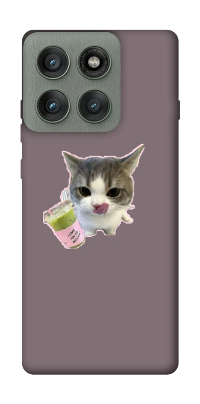 Чехол на Motorola Edge 60 Pro cat matcha фото 1 из 1
