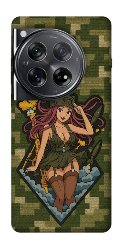 Чохол на OnePlus 12 Military Waifu фото 1 з 1