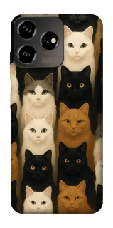Чехол на ZTE Blade V50 Design 4G Colorful Cat Collage фото 1 Чехол на ZTE Blade V50 Design 4G Colorful Cat Collage фото 1 из 1