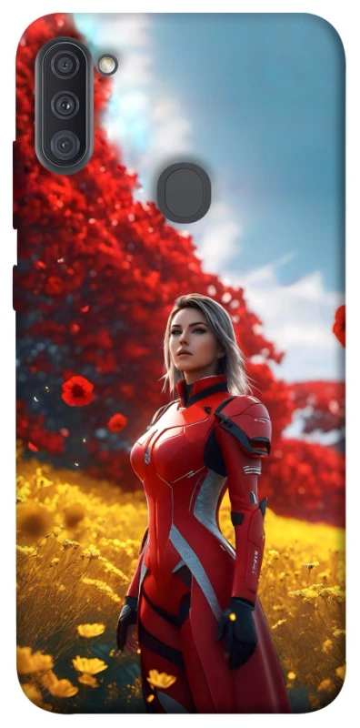 Чохол на Samsung Galaxy A11 Cyber space girl ver.5 фото 1 з 1